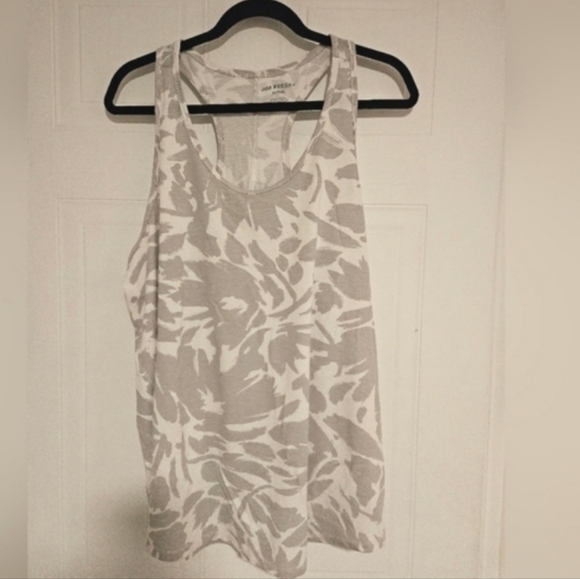 Joe Fresh Tops - Activewear Tank Top 1X Womens White Gray Floral print plus size sleeveless NWT